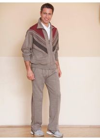 Freizeitanzug Catamaran, Herren, Gr. 58, grau (taupe), 80% Polyacryl, 20% Baumwolle, Sportanz&uuml;ge Freizeitanzug