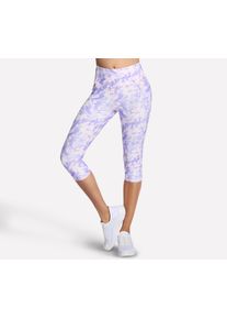 Caprileggings Skechers "GOFLEX PRINTED HW CAPRI", Damen, Gr. XL (46/48), N-Gr, coastal breeze, Obermaterial: 88% Nylon, 12% Elasthan, Hosen Caprileggings, sportlicher Stil, f&uuml;r sportliche Aktivit&auml;ten, bequeme Passform