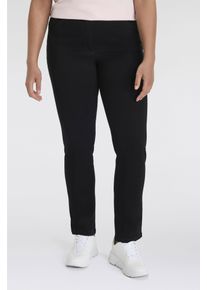 5-Pocket-Jeans KjBRAND "Jeans Betty CS R&ouml;hre", Damen, Gr. 46, N-Gr, schwarz, Denim/Jeans, Obermaterial: 87% Baumwolle, 11% Polyester, 2% Elasthan, figurbetont, Jeans 5-Pocket-Jeans, ideal bei schlanken Oberschenkeln