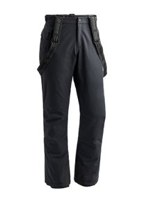 Skihose Maier Sports "Anton Vent slim", Herren, Gr. 46, Normalgr&ouml;&szlig;en, schwarz, 100% Polyester, Hosen Skihose, Herren Schneehose mit Hosentr&auml;gern, wind/wasserdicht, Slim Fit