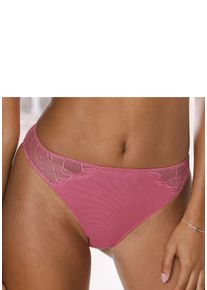 Tanga Lascana "Gianna", Damen, Gr. 44/46, pink, Spitze, Obermaterial: 65% Polyamid, 32% Polyester, 3% Elasthan, Unterhosen Tanga, aus leicht schimmernder Spitze, sexy Dessous