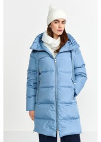 Steppmantel RICHROYAL, Damen, Gr. 36, denim blau, Web, Obermaterial: 100% Polyester, oversize ca. Mitte Oberschenkel, M&auml;ntel Steppmantel, oversized, mit Rei&szlig;verschl&uuml;ssen an den Seiten, Wintermantel