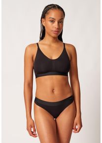 Soft-BH Skiny "Smartouch", Damen, Gr. 44, Cup C/D, schwarz, Obermaterial: 92% Viskose, 8% Elasthan, Basic, normal, BHs Soft-BH, herausnehmbare Pads, weich, b&uuml;gellos, elastisch, Viskosemix