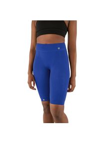 Funktionstights Bauerfeind "COMPRESSION TIGHTS SHORT", Damen, Gr. L, N-Gr, blau, Obermaterial: 90% Polyamid, 10% Elasthan, Hosen Funktionstights
