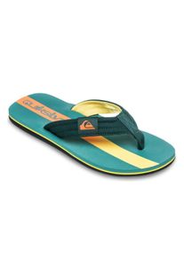 Sandale Quiksilver "Molokai Layback", Herren, Gr. 13(46), deep sea holmes, Obermaterial:Obermaterial: Textil (Walkfrottier), Futter: Textil, Au&szlig;ensohle: Schwammgummi;, Schuhe Sandale