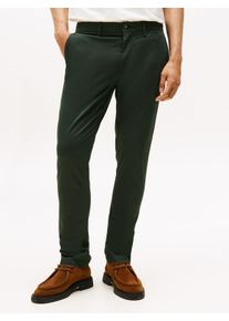 Chinohose Tommy Hilfiger "BLEECKER PRINTED ST", Herren, Gr. 40, L&auml;nge 32, gr&uuml;n (riverbed gr&uuml;n), Web, Obermaterial: 97% Baumwolle, 3% Elasthan, slim fit normal, Hosen Chinohose, Slim Fit, strukturierte Qualit&auml;t