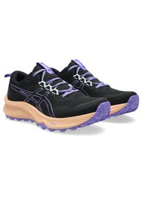 Trailrunningschuh asics "TRABUCO TERRA 3", Damen, Gr. 37,5, schwarz, amethyst, Synthetik, Schuhe Trailrunningschuh
