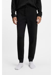 Pyjamahose HUGO UNDERWEAR "Austin Pants", Herren, Gr. L, N-Gr, schwarz (schwarz 001), Obermaterial: 60% Baumwolle, 40% Polyester, lang, Hosen Pyjamahose