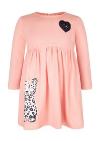 Sommerkleid happy girls "dress", M&auml;dchen, Gr. 122, EURO-Gr&ouml;&szlig;en, salmon pink, Stoff, 100% Baumwolle, normal, Kleider Sommerkleid