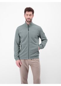Sweatjacke Lerros, Herren, Gr. XL, storm grau, Web, Obermaterial: 90% Baumwolle, 10% Polyester, unifarben, normal h&uuml;ftbedeckend, Rundhals, B&uuml;ndchen, Sweatjacken Sweatjacke, mit Stehkragen