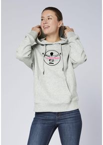 Kapuzensweatshirt Chiemsee, Damen, Gr. XS (34), neutral gray melange, 90% Baumwolle, 10% Viskose, Sweatshirts Kapuzensweatshirt