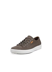 Sneaker Ecco "Ecco Soft 7M", Herren, Gr. 39, grau (dunkelgrau), Nubukleder, Schuhe Sneaker, Freizeitschuh, Halbschuh, Schn&uuml;rschuh mit Ecco Markenlabel