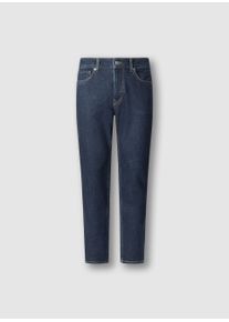 Tapered-fit-Jeans Pepe Jeans "STANLEY", Damen, Gr. 30, L&auml;nge 32, blau, Denim/Jeans, Obermaterial: 99% Baumwolle, 1% Elasthan, gerade, unten schmal, Jeans Tapered-fit-Jeans, Ziern&auml;hte an den Ges&auml;&szlig;taschen