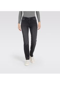 Slim-fit-Jeans MAC "DREAM", Damen, Gr. 40, L&auml;nge 30, schwarz (anthracit fancy wash), Denim/Jeans, Obermaterial: 88% Baumwolle, 9% Polyester, 3% Elasthan, slim fit lang, Jeans Slim-fit-Jeans, sehr elastisches Material