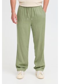 Leinenhose Blend "BHMALVIN LINEN EASY P", Herren, Gr. M, L&auml;nge 34, oil gr&uuml;n, Web, Obermaterial: 58% Leinen, 42% Viskose, unifarben, loose fit kn&ouml;chellang, Hosen Leinenhose