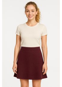 Strickrock Only "ONLAMA LIFE SKATER SKIRT CC KNT", Damen, Gr. L (40), rot (port royale), Strick, Obermaterial: 85% Polyester, 15% Baumwolle, unifarben, regular fit kurz, R&ouml;cke Strickrock