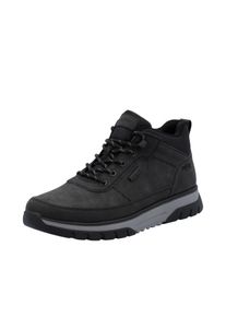 Schn&uuml;rboots Rieker, Herren, Gr. 42, schwarz, Lederimitat, Textil, unifarben, Schuhe Schn&uuml;rboots, Outdoorboots, Sneakerboots mit wasserabweisender TEX-Membran