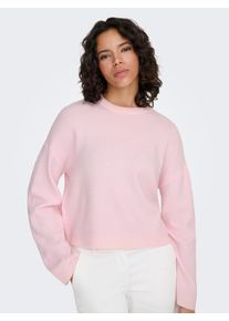 Rundhalspullover Only "ONLSIMONI L/S O-NECK PULLOVER KNT NOOS", Damen, Gr. XL, potpourri, Strick, Obermaterial: 74% Polyacryl, 24% Polyester, 2% Elasthan, unifarben, regular fit normal, Rundhals, Pullover Rundhalspullover, Materialmix, regular fit