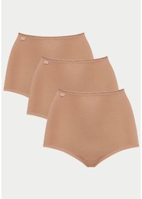 Maxislip Sloggi "24/7 Cotton", Damen, Gr. 46, beige, Jersey, Obermaterial: 96% Baumwolle, 4% Elasthan (LYCRA), unifarben, k&ouml;rpernah, Unterhosen Maxislip, h&ouml;her geschnittene Passform, elastisch, Spitze, blickdicht, weich, Topseller