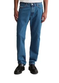Marc O'Polo Straight-Jeans MARC O'POLO DENIM, Herren, Gr. 28, L&auml;nge 30, blau (dunkelblau), Denim/Jeans, Obermaterial: 100% Baumwolle, Jeans Straight-Jeans, gerade Form, cleane Optik