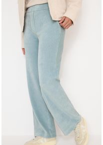 Cordhose Cecil "NEELE", Damen, Gr. XXL (46), L&auml;nge 30, light mint blau, Web, Obermaterial: 65% Baumwolle, 33% Polyester, 2% Elasthan. Futter: 100% Baumwolle, unifarben, loose fit lang, Hosen Cordhose, mit elastischem Bund