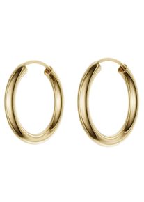 Paar Creolen Firetti "Schmuck Geschenk Silber 925 2,5 mm breit" Gr. 20, gold (gelbgoldfarben), Ohrringe, Damen, 20, Silber 925 (Sterlingsilber), Paar Creolen, Made in Germany