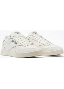 Sneaker Reebok CLASSIC "REEBOK COURT ADVANCE", Herren, Gr. 37,5, wei&szlig; (chalk, drkgrn), Leder, Synthetik, Schuhe Sneaker, Topseller