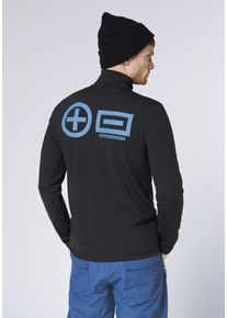 Strickfleece-Pullover Chiemsee, Herren, Gr. L (52/54), schwarz beauty, 78% Polyester, 22% Elasthan, Pullover Strickfleece-Pullover