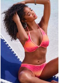 B&uuml;gel-Bikini Buffalo, Damen, Gr. 42, Cup B, pink (pink, orange), Polyester, Recycling-Polyamid, Farbverlauf, Bikini-Sets B&uuml;gel-Bikini, mit Farbverlauf