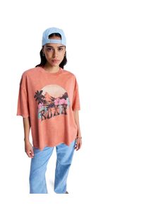 T-Shirt Roxy "Talloversize Washed", Damen, Gr. XS, apricot brandy, Obermaterial: 100% Walkfrottier;, Shirts T-Shirt