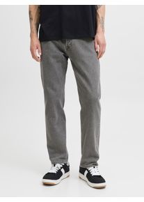 Jack & Jones Relax-fit-Jeans JACK & JONES "JJICHRIS JJORIGINAL SQ 735 LN", Herren, Gr. 30, L&auml;nge 34, grau denim, Denim/Jeans, Obermaterial: 100% Baumwolle, Abriebeffekte, regular fit normal, Jeans Relax-fit-Jeans