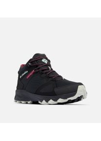 Wanderschuh Columbia "PEAKFREAK&trade; HERA MID OUTDRY&trade;", Damen, Gr. 37, schwarz (schwarz, deep madeira), Mesh, Synthetik, Schuhe Wanderschuh, wasserdicht