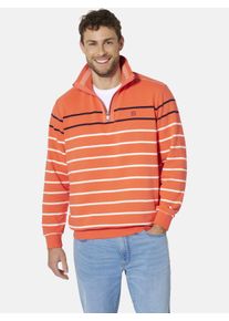 Sweatshirt Babista "Sweatshirt MODASTELLA", Herren, Gr. M, rot (hellrot gestreift), Obermaterial: 100% Baumwolle CO., Sweatshirts Sweatshirt