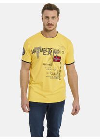 T-Shirt Jan Vanderstorm "T-Shirt S&Ouml;LVE", Herren, Gr. 3XL, gelb, Shirts T-Shirt