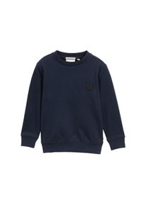 Sweatshirt Tom Tailor, Jungen, Gr. 104/110, blau (sky captain blau), Sweatware, Obermaterial: 70% Baumwolle, 30% Polyester, unifarben, regular fit taillenbedeckt, Rundhals, Rippb&uuml;ndchen, Sweatshirts Sweatshirt, mit Logo Stickerei