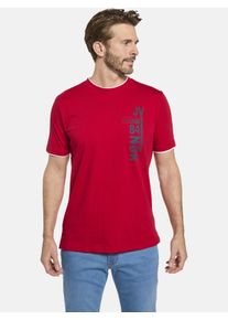 T-Shirt Jan Vanderstorm "T-Shirt FLEMMING", Herren, Gr. 4 XL, rot, Shirts T-Shirt