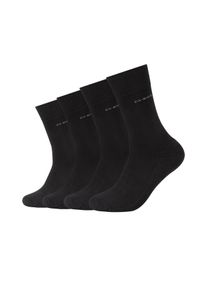 Socken Camano "ca-soft", Damen, Gr. 47-49, schwarz, Baumwollmischung, unifarben, normal, Socken Socken, mit leichter Polsterung
