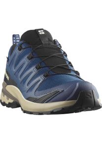 Trailrunningschuh Salomon "XA PRO 3D V9 GORE-TEX", Herren, Gr. 42,5, poseidon, wei&szlig; pepper, falcon, Synthetik, Textil, Schuhe Trailrunningschuh, wasserdicht