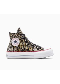 Sneaker Converse "CHUCK TAYLOR ALL STAR LIFT", Damen, Gr. 36, schwarz, tan, wei&szlig;, Textil, Schuhe Sneaker