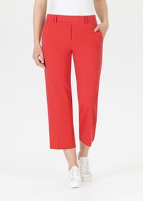 Chinohose Stehmann "Fenja", Damen, Gr. 46, N-Gr, grenadine,2701, Web, Obermaterial: 50% Baumwolle, 42% Polyamid, 8% Elasthan, unifarben, regular fit ca. Mitte Wade, Hosen Chinohose, mit B&uuml;gelfalten