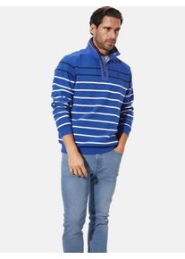 Sweatshirt Babista "Sweatshirt MODASTELLA", Herren, Gr. L, blau (royal blau gestreift), Obermaterial: 100% Baumwolle CO., Sweatshirts Sweatshirt