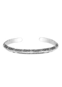 Armreif HAZE & GLORY "Armband Armreif - Azetec 925 Silber" Gr. 180, silber, Armb&auml;nder, Herren, 180, Silber 925 (Sterlingsilber), Armreif