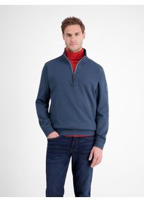 Sweater Lerros "SELA", Herren, Gr. 3XL, scandinavian rot, Sweatware, Obermaterial: 90% Baumwolle, 10% Polyester, unifarben, normal h&uuml;ftbedeckend, Rundhals, B&uuml;ndchen, Sweatshirts Sweater, mit Troyer-Rei&szlig;verschluss