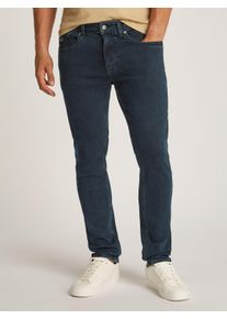 Tapered-fit-Jeans Tommy Jeans "Austim Slim Tapered", Herren, Gr. 38, L&auml;nge 36, denim schwarz, Denim/Jeans, Obermaterial: 98% Baumwolle, 2% sonstige Fasern, slim fit lang, Jeans Tapered-fit-Jeans, mit Logostickereien