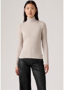 Levi's Rollkragenshirt LEVI'S "DREAMY TURTLENECK", Damen, Gr. L (40), chateau gray, Rippware, Obermaterial: 92% Modal, 8% Elasthan, Shirts Rollkragenshirt