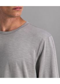 Langarmshirt, Herren, Gr. XL, grau melange, Jersey, Obermaterial: 60% Baumwolle, 40% Viskose, Pioneer Authentic Jeans, unifarben, normal normal, Rundhals, Shirts Langarmshirt, in normale Passform