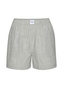 Pyjamashorts Copenhagen Studios, Damen, Gr. 46, N-Gr, grau, Web, Obermaterial: 100% Baumwolle, unifarben, loose fit kurz, Hosen Pyjamashorts, aus fein gewebter Baumwoll-Qualit&auml;t