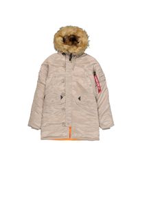 Winterjacke Alpha Industries "N-3B VF 59 Vintage Fit W", Damen, Gr. XS, beige (vintage sand), Obermaterial: 100% Nylon; Futter: 100% Nylon; F&uuml;llung: 100% Polyester, Jacken Winterjacke