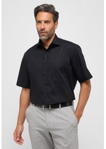 Kurzarmhemd Eterna "COMFORT FIT", Damen, Gr. 52, Normalgr&ouml;&szlig;en, schwarz, Popeline, 100% Baumwolle, normal, Hemden Kurzarmhemd, NON IRON (b&uuml;gelfrei)