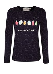 Sommerkleid happy girls "shirt", M&auml;dchen, Gr. 134, EURO-Gr&ouml;&szlig;en, blau (navy), Stoff, 100% Baumwolle, normal, Kleider Sommerkleid